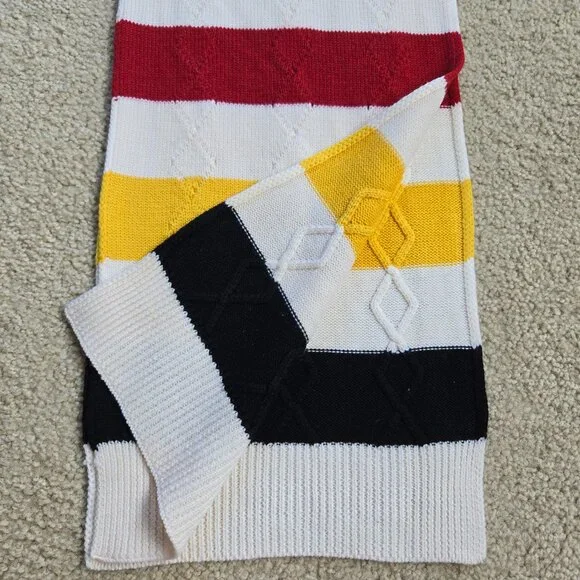 Pendleton Hudson's Bay Stripe Knit Scarf Merino Wool - Picture 8 of 10